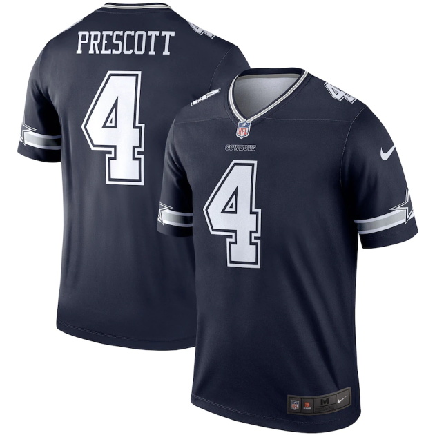 mens nike dak prescott navy dallas cowboys legend player jersey